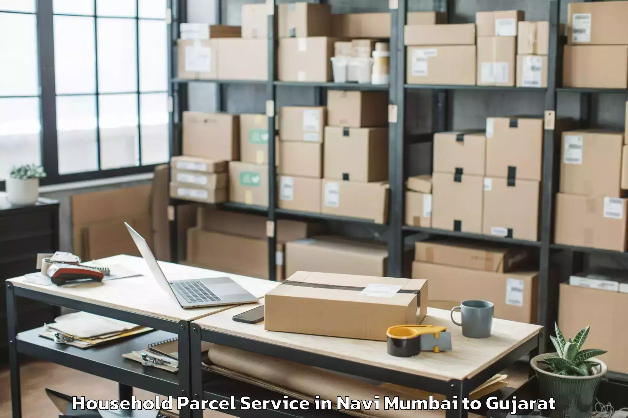 Get Navi Mumbai to Ahmedabad Household Parcel